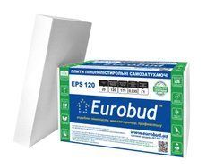 Пінопласт Eurobud 20 кг/м3 ЕПС-120 1000х500х50 мм; шт